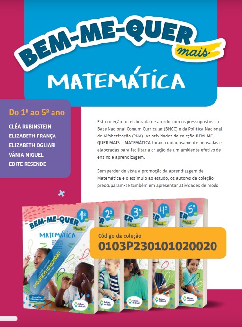 Objeto 2, Bem-Me-Quer mais Matemática 3º Ano