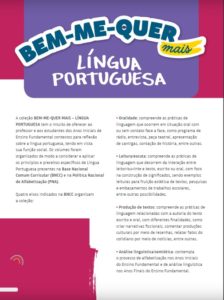 Bem-me-quer Mais LÍNGUA PORTUGUESA - PNLD2023 - Anos Iniciais